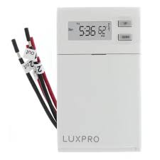 Hvac service calls and thermostats. Psplv512 Lux Psplv512 Luxpro Digital Programmable Line Voltage Thermostat