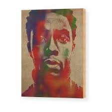 Buddy Holly Watercolor Portrait Wood Print by Design Turnpike