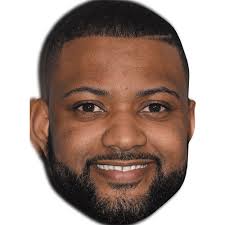 JB Gill (Beard) Celebrity Mask, Flat Card Face