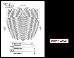 Civic Theater San Diego Seating San Diego Civic Theater