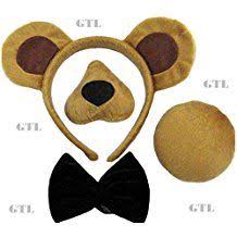 Amazon De 5 30 Bear Set Ears Nose Tail Bow Tie Zeichenvorlagen Dornroschen Bar