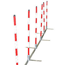 Clean Run Cool Runners Training Weave Poles With Metal Base Set Of 12 Weave Poles Metal Base Cool Stuff
