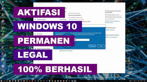 Aktivasi Windows 10 Online Permanen Anti Blokir Legal 100 Berhasil Youtube