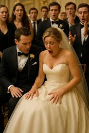 During the wedding, something shifted beneath the bride’s dress! The groom  went white, and the guests gasped when they saw it, The afternoon sun  poured through the cathedral windows, painting colors ...