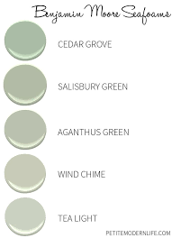 Balboa mist is a light, warm gray and super versatile as a result. Kitchen Cabinet Colors Petite Modern Life Kitchen Cabinet Colors Green Paint Colors Benjamin Moore Light Green Paint