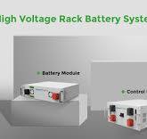 Batteria solare agli ioni di litio a rack ad alta tensione ...