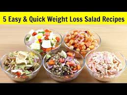 Healthy Salad For Weight Loss Easy Diet Recipe Youtube