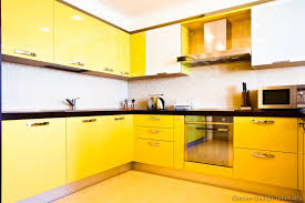pictures of kitchens modern yellow