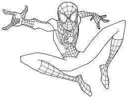 Spiderman Miles Morales Coloring Pages Spider Coloring Page Spiderman Coloring Superhero Coloring Pages