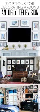 I Never Know How To Decorate Around The Tv But I M Loving All 7 Of These Ideas I Think I M Going To Try The 5th Decor Around Tv Living Room
