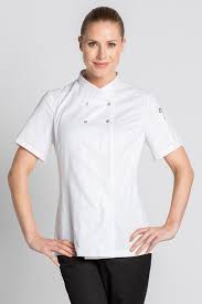 veste cuisine blanche lady chef look chaqueta chef chaquetas uniformes
