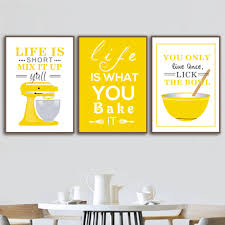 The images embrace that essence in a variety of ways, from sleek photography of culinary elements to antique butchering charts. Cooking Tools Coffee Machine Bowl Yellow Blue Wall Art Canvas Painting Nordic Posters And Prints Wall Pictures For Kitchen Decor Buy At The Price Of 2 93 In Aliexpress Com Imall Com