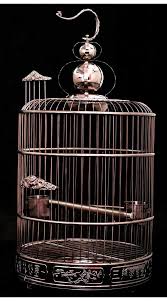 Hot Item Deluxe Stainless Steel Round Bird Cage Xhy Hhyl Bird Cage Bird Cages Vintage Bird Cage
