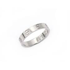 Bague Cartier Alliance Love B4085100 55 En Or Blanc
