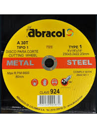 DISCO CORTE NO FERROSO 9X1/8X7/8 ABRACOL