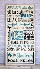 Pool Rules Sign Personalized Family Pool Rules Sign Swimming Pool Sign Pool House Sign By Madikaydesigns On E Pool Rules Sign Swimming Pool Signs Pool Signs