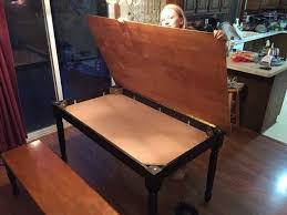 Hidden Puzzle Table Post In 2020 Puzzle Table Table Hide