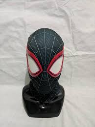 It looks sturdy and well made. Mask Miles Morales Into Spider Verse With Shell And Lense Etsy