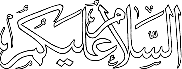 Hasil gambar untuk assalamualaikum tulisan arab