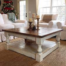 Rustic antique white coffee table kwrusticdesigns 5 out of 5 stars (95) $ 499.00 free shipping add to favorites white shabby elegance pedestal table heartlandivadecor 4.5 out of 5 stars (51) $ 83.00 free shipping add to favorites walnut coffee table. Large Antique White Harvest Coffee Table Farm House Living Room Coffee Table Farmhouse Coffee Table