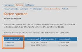 Vr Bank Card Kartennummer