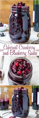 cabernet cranberry and blueberry sauce