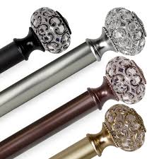 This stylish curtain rod brings a sophisticated look into your home. Instyledesign Sadie 1 Inch Diameter Adjustable Curtain Rod On Sale Overstock 30580927