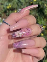 In this video i show how i created these. Special Flower Acrylic Coffin Nails Art Designs For Summer 2020 Lily Fashion Style Floral Nails Clear Acrylic Nails 3d Flower Nails
