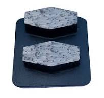 Husqvarna 30/40 Grit Double Bar Diamond Grinding Shoes For Concrete