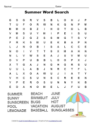 Kids, as well as adults, love these word searches. Summer Word Search Free Printable For Kids Learning Ideas For Parents Summer Words Kids Word Search Summer Puzzle