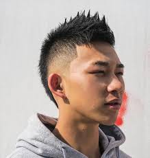 But, what's better is their hair! A Spiky Faux Hawk With Burst Faded Hairstyles For Chinese Man Asian Hair Asian Men Hairstyle Asian Man Haircut