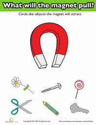 Introduction To Magnets Worksheet Education Com Magnet Lessons First Grade Science Science Worksheets