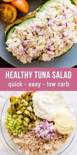 How To Make Creamy Fluffy And Flavorful Healthy Tuna Salad With Less Mayo That Actu Salad Recipes Healthy Easy Tuna Salad Recipe Healthy Healthy Salad Recipes