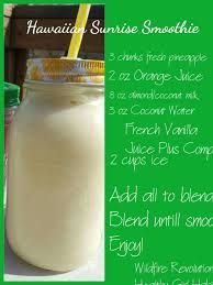 Juice Plus Hawaiian Sunrise Smoothie Using French Vanilla Complete Juice Plus Juice Plus Shakes Juice Plus Complete