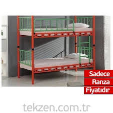 Avensis Carme Turuncu Yesil Cift Kisilik Ranza 90x190 Cm 1401 03 04 Ranzalar Cift Kisilik