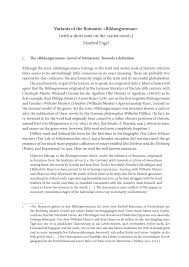 Jump to section what is a bildungsroman? Pdf Variants Of The Romantic Bildungsroman With A Short Note On The Artist Novel