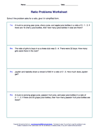 You will find premade worksheets, or you can customize worksheets based on your child's needs. Fillable Online Homeschoolmath Ratio Word Problems Worksheet Homeschool Math Homeschoolmath Fax Email Print Pdffiller