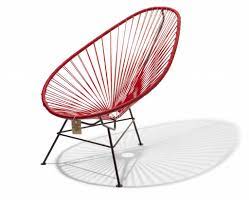 This is a print of an original painting in gouache on watercolor paper of my favorite modern chairs. Acapulco Stuhl Rot 100 Handgefertigt In Mexico Acapulco Stuhle