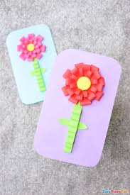 After that, you can glue a pretty embellishment, or sentiment circle, in the center of your flower. Mother S Day Flower Card Easy Peasy And Fun