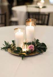 14 Gorgeous Spring Wedding Ideas You Can Totally Diy Candle Wedding Centerpieces Simple Wedding Centerpieces Simple Elegant Centerpieces