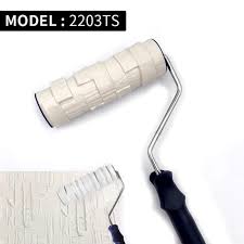 Paint roller set paint brush paint tray rollers stick paint edger paint roller pro 9 piece diy home wall decorate runner pro painting kit tools 2 5 out of 5 stars 70 30 99 30. Decorative Paint Roller Patterned Painting Tool For Wall Rubber Protection Stamp Polyurethane Textured Paint Pottery Wheel 2203 Paint Tool Sets Aliexpress