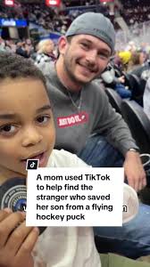 Kid Saved from Hockey Puck