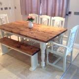 Choose the dining room table design that defines your family's style and character. Shabby Chic Dining Table Freshsdg