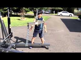 Here's the two ton 2 ton capacity shop crane. Pittsburgh Heavy Duty 2 Ton Folding Engine Crane Engine Hoist Supply