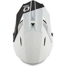 ONeal 1 Series V24 Solid White Motocross Helmet