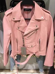 Zara Biker Faux Leather Jacket Pink Xs Xl Ref 3046 221 Zara Motorcycle Leatherjacketsformenpink Zara Biker Jacket Leather Jacket Girl Leather Jacket
