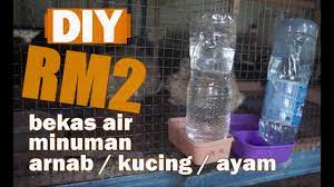 Tidak terlalu kecil maupun besar. Diy Buat Bekas Air Minuman Arnab Ayam Kucing Murah Rm2 Youtube