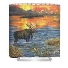 Wildlife Bathroom Decor Zebra Print Shower Curtains Olheiserart
