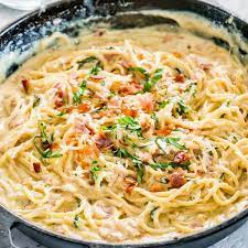 Cremige Carbonara Sie Koche Creamy Pasta Recipes Creamy Pasta Easy Carbonara Recipe