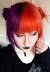 Orange Split Hair